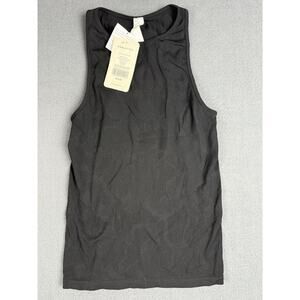 NWT Fabletics Women's Clara Sculptknit Tank Black Athletic Workout Yoga